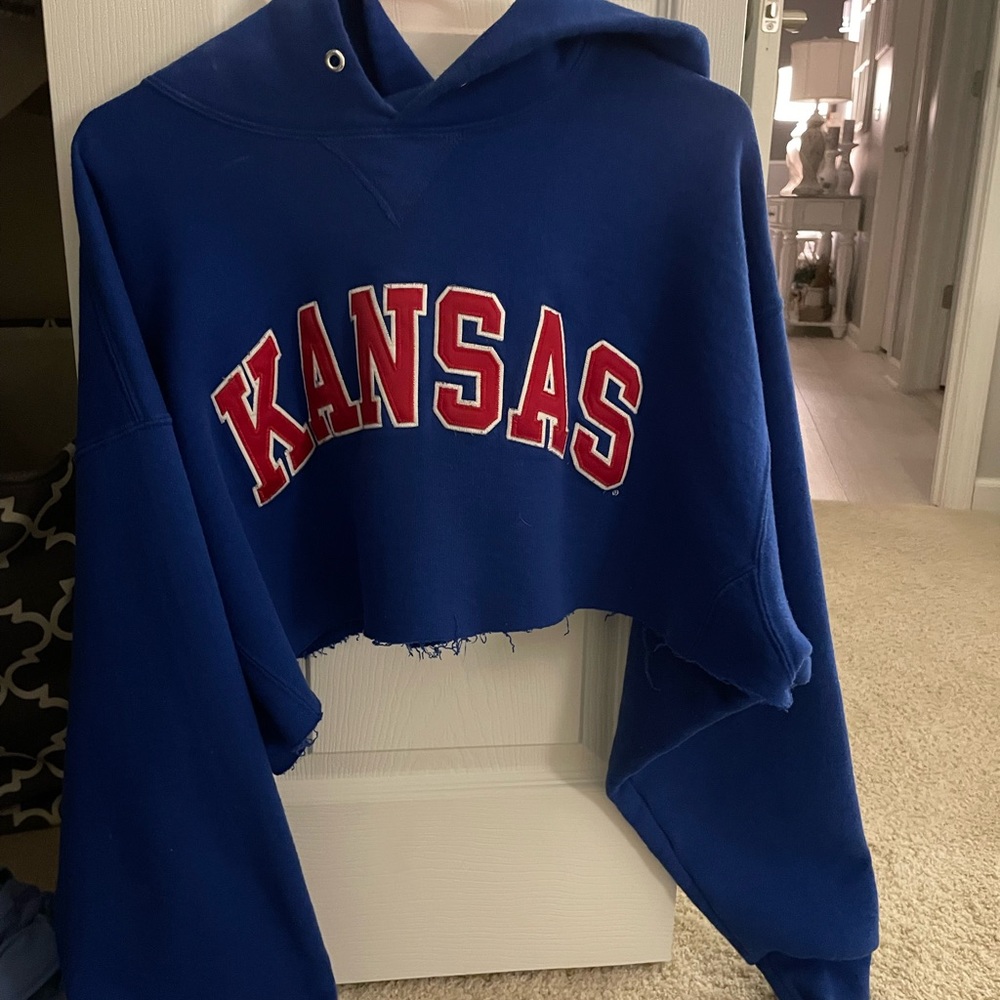 Kansas cropped oversized sweatshirt